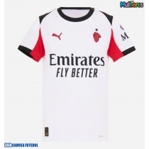 Camisa de Futebol AC Milan Christian Pulisic #11 Equipamento Secundário Mulheres 2025-26 Manga Curta
